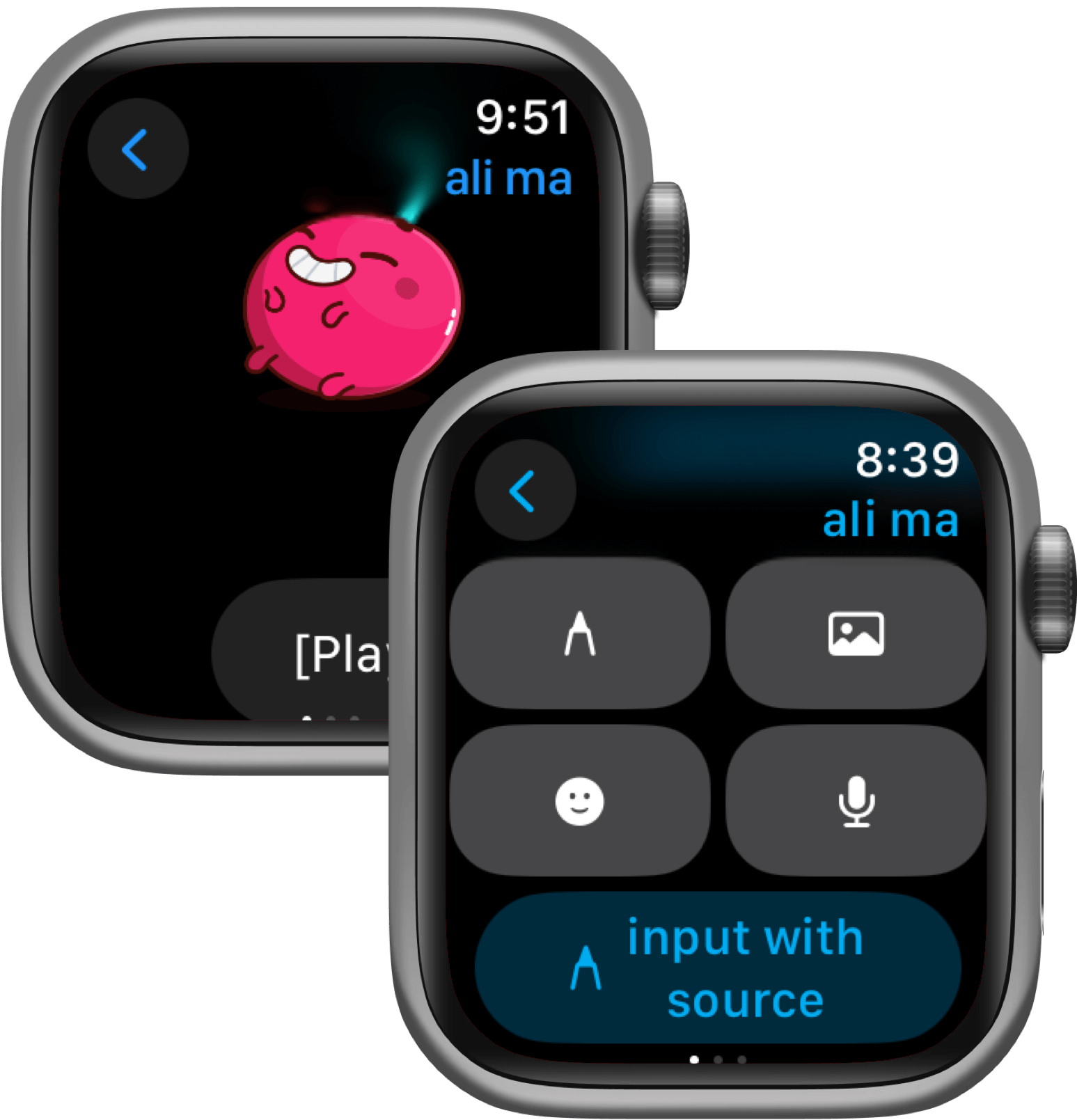 respuesta rápida a mensajes de Telegram en Apple Watch